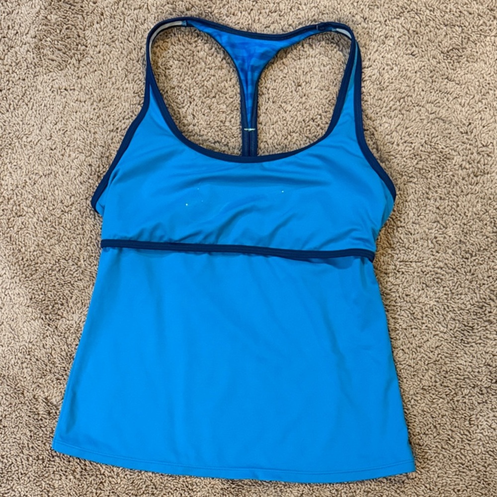 Women’s Nike Blue Tankini Racerback Top Size 8